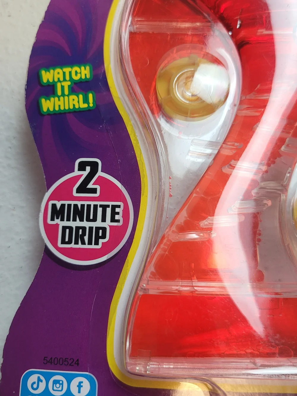 Red Sensory Toy - Stress Relief Twirl & Drip